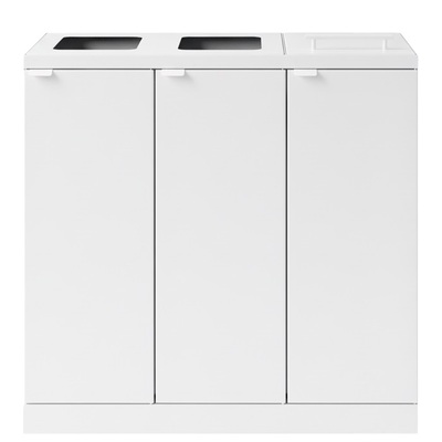 Bomabin Select Bica - 3 x 65 l - WIT - open/open/deksel