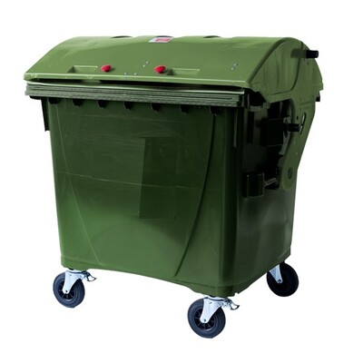 Conteneur avec 4 roues - 1100 l - VERT