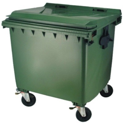Conteneur avec 4 roues - 770 l - VERT