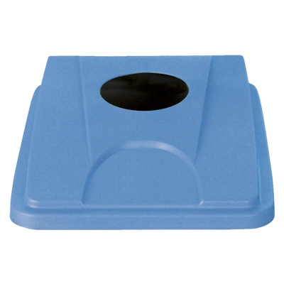 Flessendeksel voor afvalbak Bomabin Select Flat - BLAUW