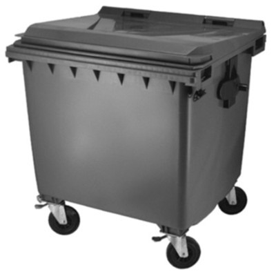 Conteneur avec 4 roues - 770 l - GRIS