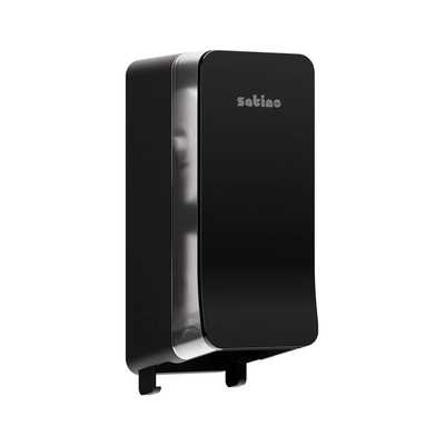 Hyginity ystem Twin Roll Toilet Paper Dispenser - BLACK - 333423