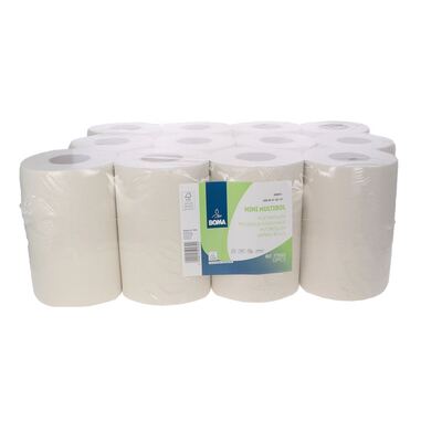 Mini Centerfeed Multiroll - recycled tissue - 1 ply - 120 m x 20 cm - WHITE - 12 rolls