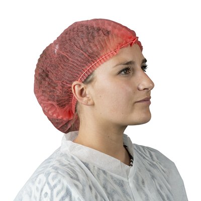 Hair net - RED - 100 pcs