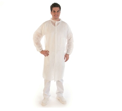 Non-woven visitors coat - WHIT