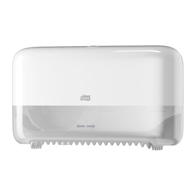 Tork OptiServe hulsloos Twin Toiletpapier dispenser - WIT - 558060