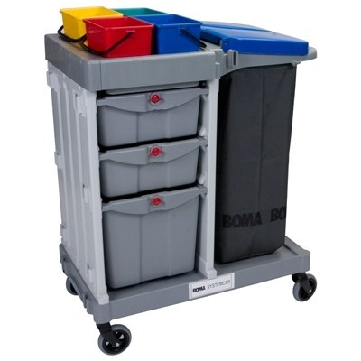 SystemCar 1054 RL - met rubber wielen en afsluitbare lades