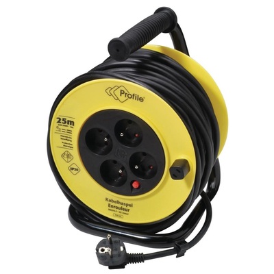 Cable reel - 25 m - 3 x 1.5 mm²