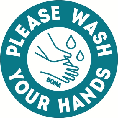 Autocoll 'Wash your hands' 6pc