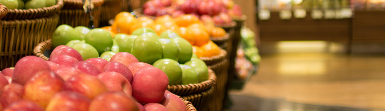 Fruit in een supermarkt