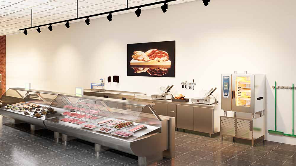 Presenteren in een schone winkel
