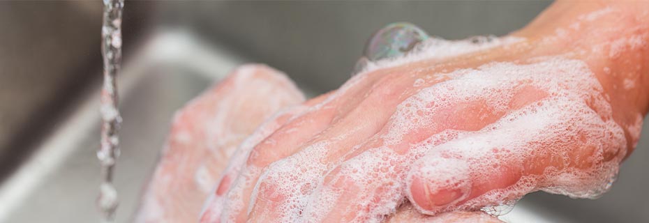 Combine hand washing and disinfection