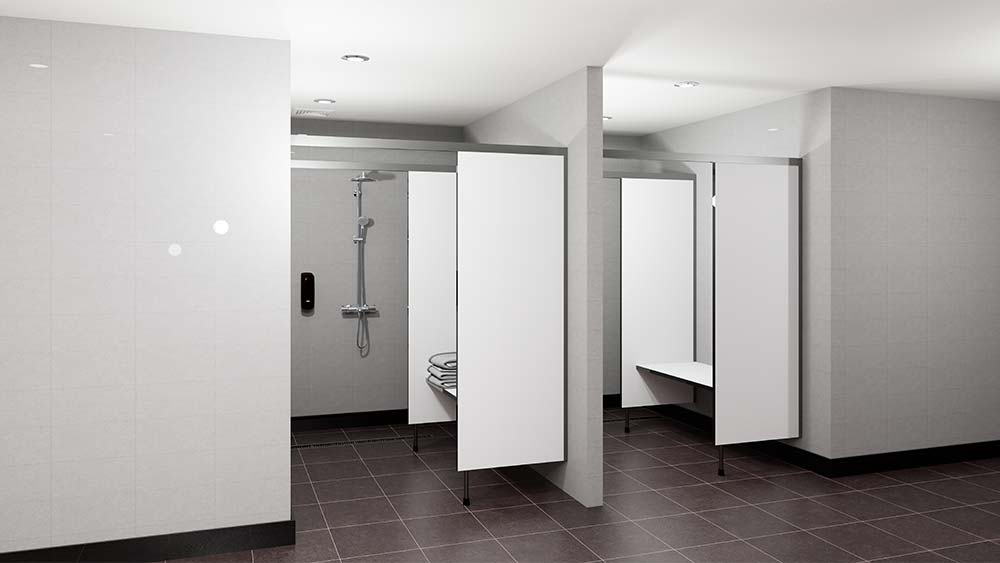 Maak de douches schoon