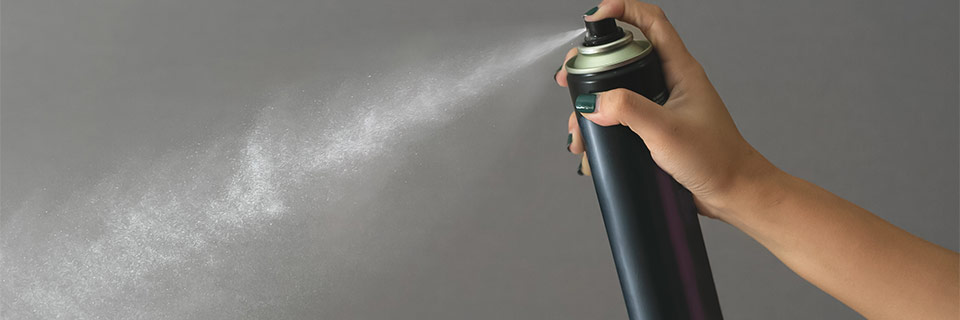 Hairspray residue removal