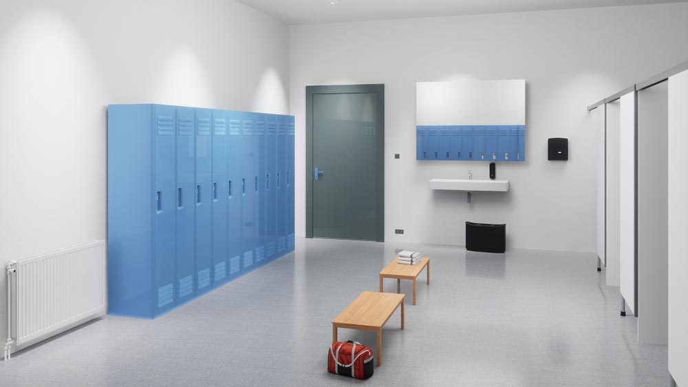 Everything you need for a clean changing room