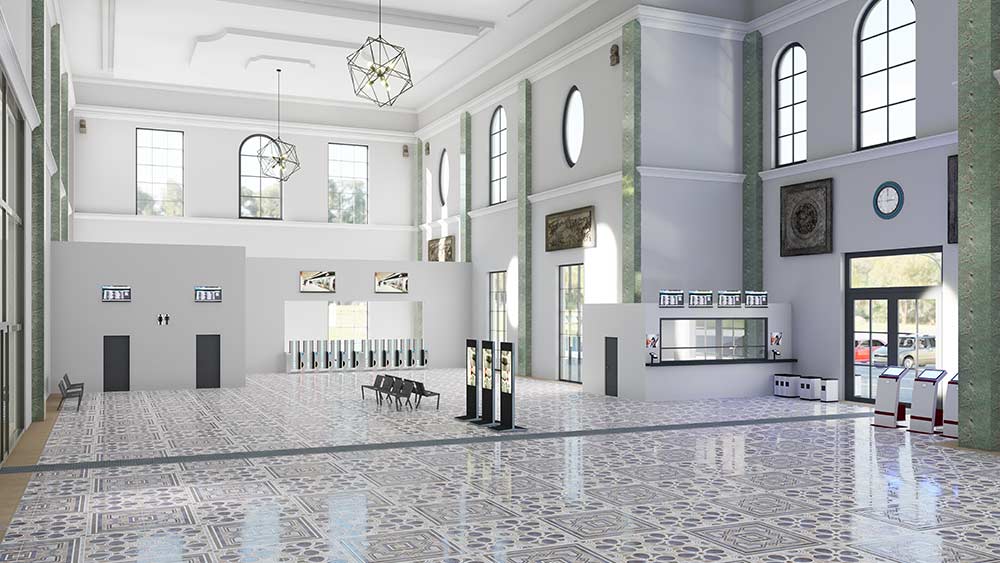 Voici comment nettoyer l'entrée de la gare