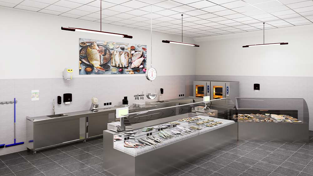 Keep your fish counter clean