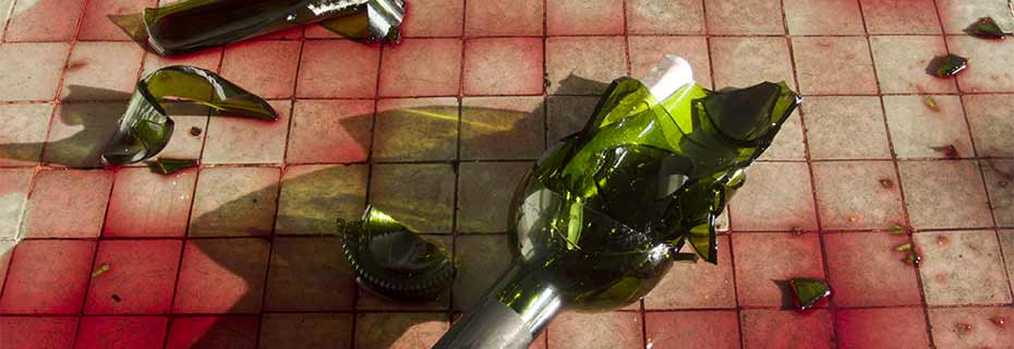 First aid for wine and milk stains.