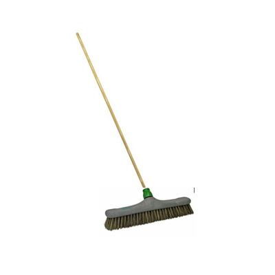 104240: Balai soies Chunking 40cm avec manche en bois 140cm