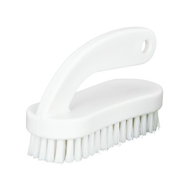 114181W: Brosse à ongles avec poignée - BLANC