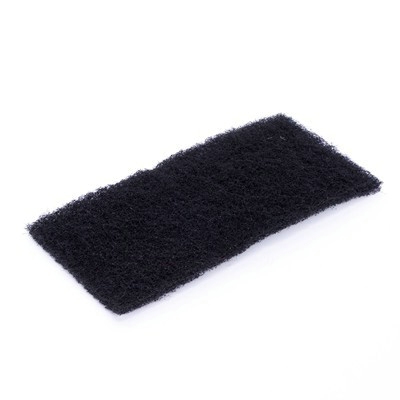 131503: Tampon à récurer Doodle Bug mince - 25 x 10 x 1 cm - NOIR