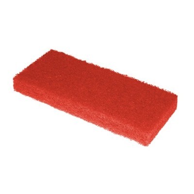 131504: Tampon à récurer Scrubby - 10 x 15 x 2,5 cm - ROUGE