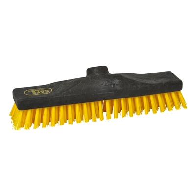 170905: Brosse à récurer industrie - 30 cm - NOIR/JAUNE