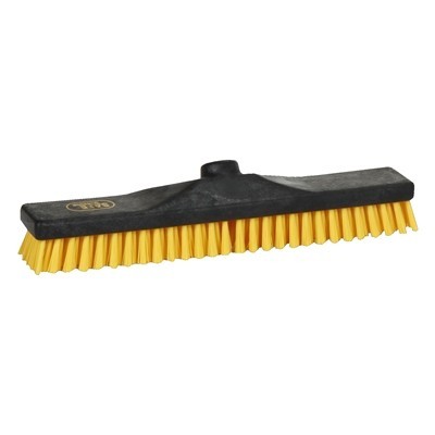 170905: Brosse à récurer industrie - 40 cm - NOIR/JAUNE
