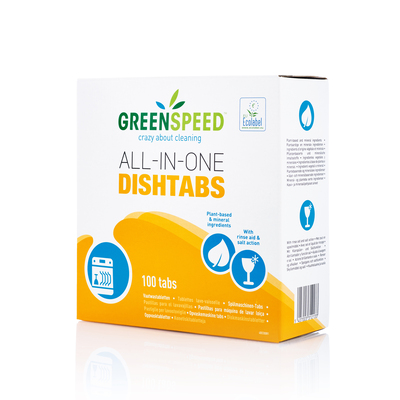 214189: Tablettes de lave-vaisselle tout-en-un Greenspeed - 1.8kg - 100 tabs