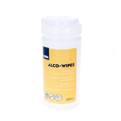 220162: Alco-Wipes lingettes nettoyantes et désinfectantes - 200 pièces (Lot: 2108841)