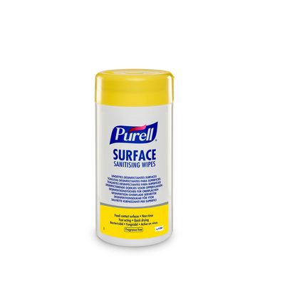 253024: Lingettes désinfectantes Purell Surface - 100 pièces