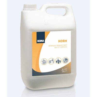 300188: Norm -  Détergent désinfectant sols et surfaces - 5 l (Ce produit est un produit biocide affecté au circuit restreint, FR: 77369, LUX: 139/24/L)