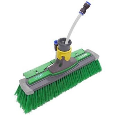 550523: nLite brosse haute performance complète - fibres fleurées - VERT- 28 cm