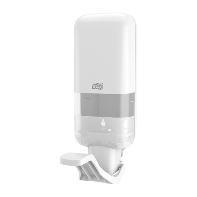 564100: Distributeur de savon et désinfectant Tork - Levier Coude - 564100 - Blanc