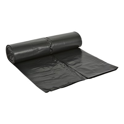 610351: Sac BD - 65/25 x 140 cm - T70 - 350 l - NOIR - rouleau 10 pièces