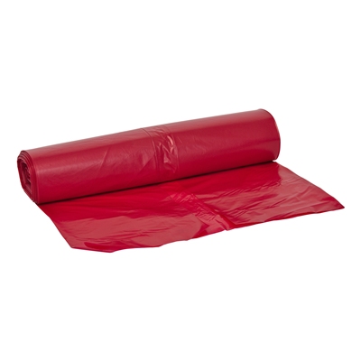 625382: Sac BD - 70 x 110 cm - T45 - 115 l - ROUGE - rouleau 25 pièces