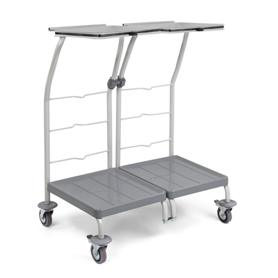 625382: Support sac sans couvercle - métal - 2 compartiments