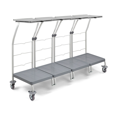 625382: Support sac sans couvercle - métal - 4 compartiments - monté