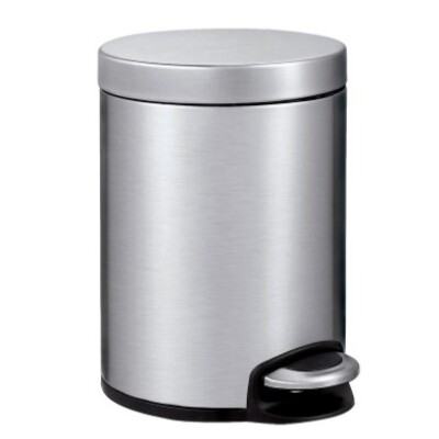 650045: Seau à pédale en inox mat - 5 l