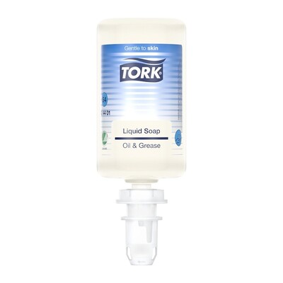 750167: Savon liquide pour huile et graisse Tork - 6 x 1 l - 424401