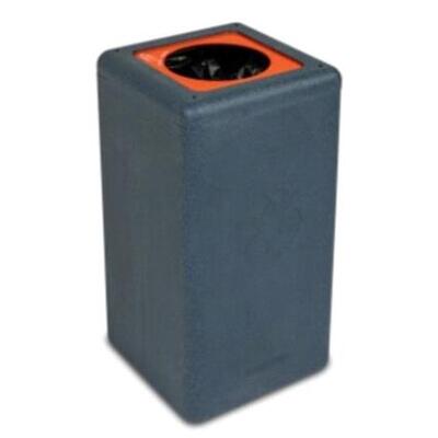 750298: Bomabin Select Brick - 65 l - NOIR - couvercle ORANGE