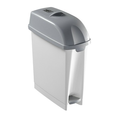 750361: Poubelle hyginique - 17 l - BLANC/GRIS