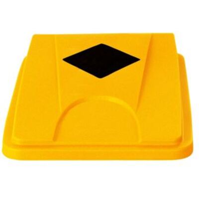 750343: Couvercle universel pour poubelle Bomabin Select Flat - JAUNE