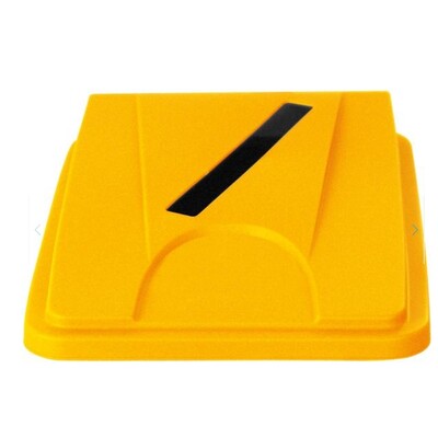 750343: Couvercle "papiers" pour poubelle Bomabin Select Flat  - JAUNE