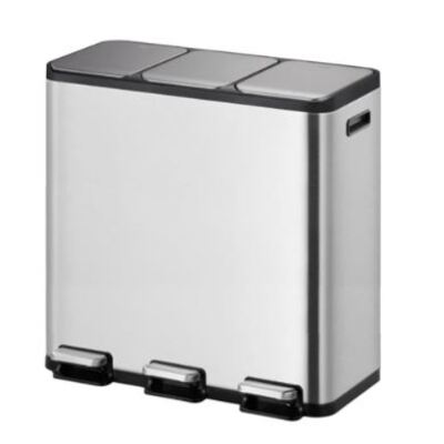 650361: Bomabin Collect Trio - 3 x 15 l - INOX MAT