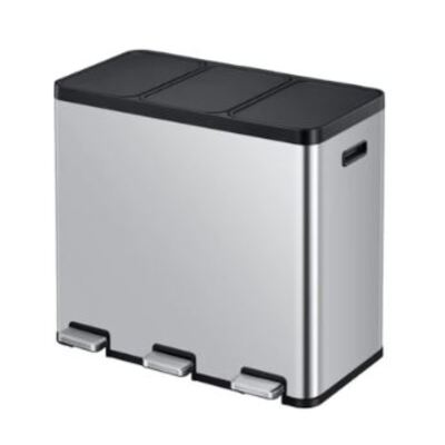 750460: Bomabin Collect Trio - 3 x 20 l - INOX MAT