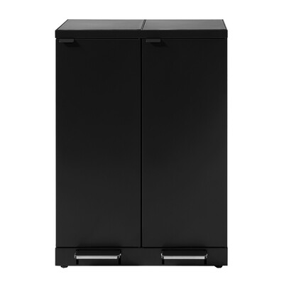 750542: Bomabin Select Bica - 2 x 65 l - NOIR - pédale/pédale