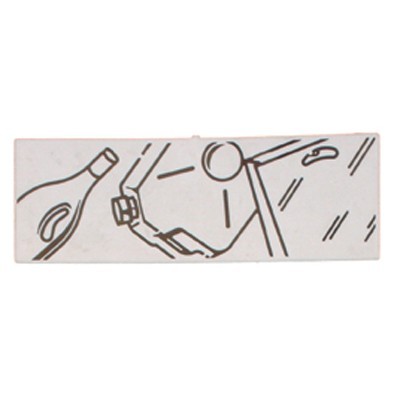 756328: Plaque d'identification bac de tri sélectif - PLASTIQUE