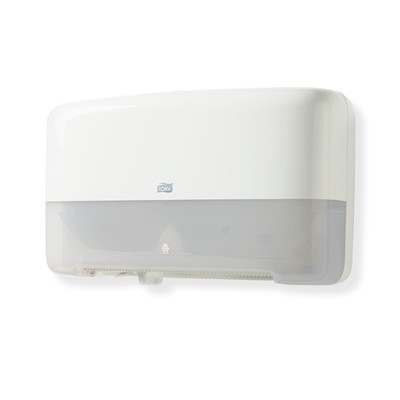 770072: Distributeur Tork Elevation Toilet Paper Mini Jumbo Roll Twin - BLANC - 555500
