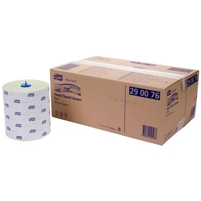 770803: Tork Advanced Hand Towel Green Roll - 2 plis - 150 m x 21 cm - 6 pièces - 290076